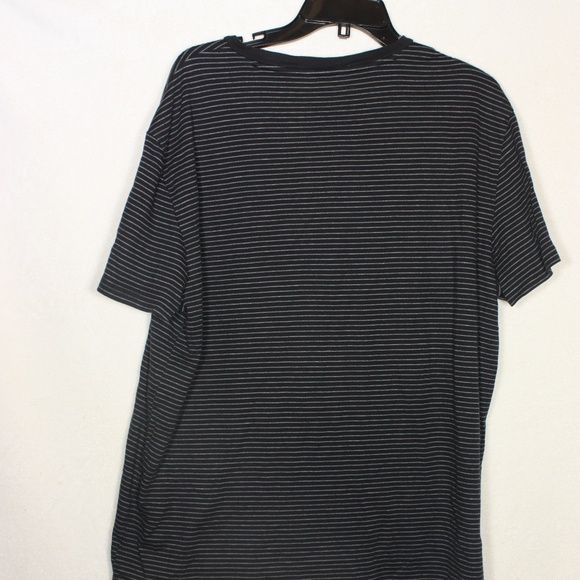 Calvin Klein Men's Shirt XXL Black w/White Stripes Short Sleeve Body Fit T-Shirt - Picture 7 of 9